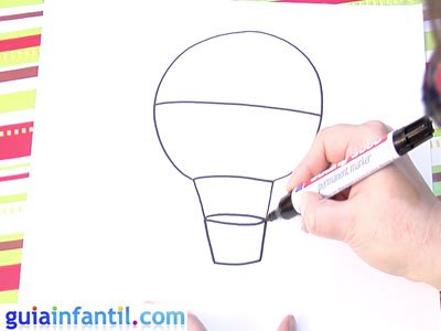 Dibujo de un globo. Paso 2. Dibujo de un globo. Paso 2.