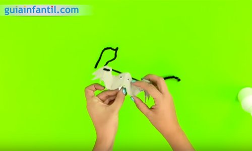 Guirnalda de murciélagos. Paso 3 Guirnalda de murciélagos. Paso 3