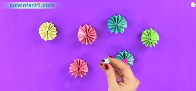 Guirnalda de origami. Paso 4 Guirnalda de origami. Paso 4