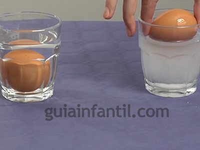 Hacer flotar un huevo. Paso 4. Hacer flotar un huevo. Paso 4