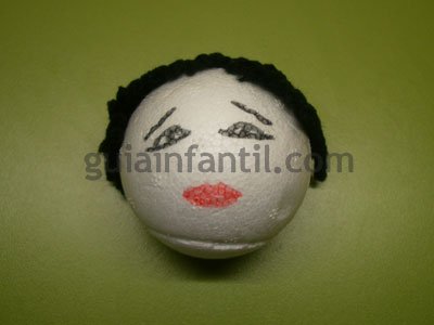 Muñeca japonesa. Paso 3.