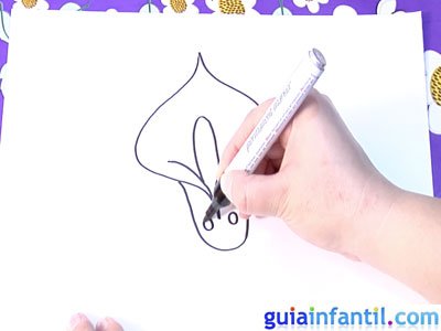 Dibujo de un lirio. Paso 2. Dibujo de un lirio. Paso 2.