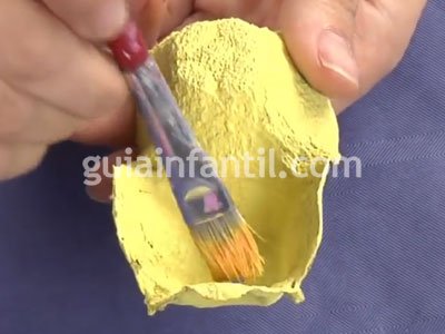 Manualidad de gallina. Paso 1 Manualidad de gallina. Paso 1