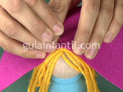 Manualidad de Virgen María. Paso 4