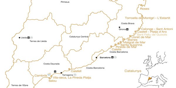 Mapa de Cataluña