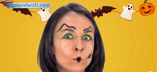 Maquillaje de bruja. Paso 4