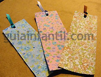 Marcapáginas de tela