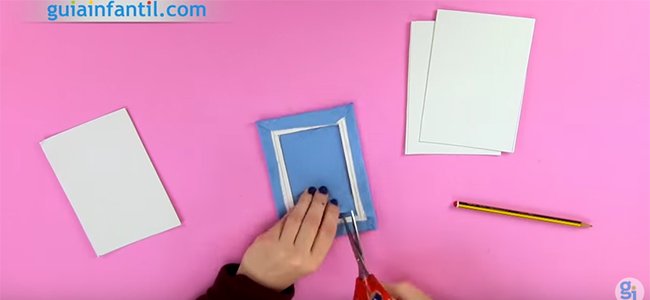 Marco de tela para 3 fotos. Paso 2 Marco de tela para 3 fotos. Paso 2