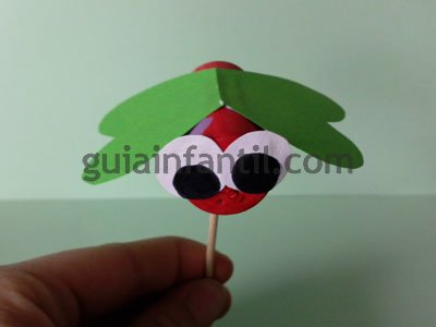 Mariposa con jardín casero. Paso 3. Mariposa con jardín casero. Paso 3.