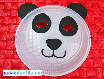 Máscara de oso panda