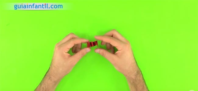 Máscara de elfo de Papá Noel. Paso 3