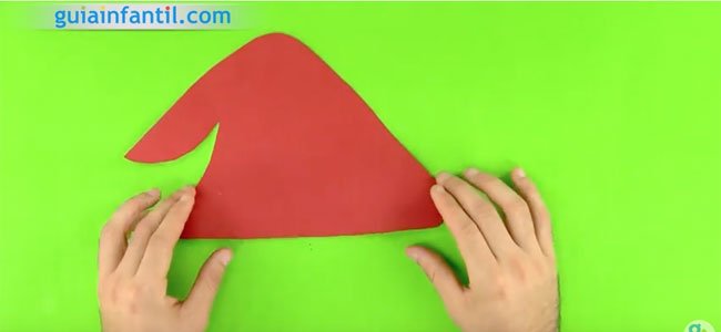 Máscara de Papá Noel. Paso 2 Máscara de Papá Noel. Paso 2