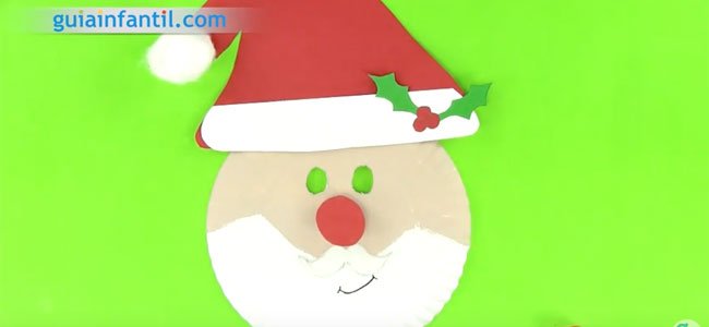 Máscara de Papá Noel. Paso 5 Máscara de Papá Noel. Paso 5