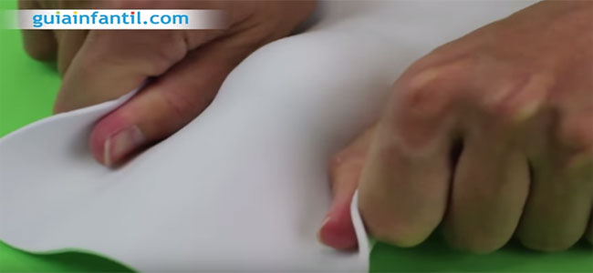 Manualidad muñeco de nieve. Paso 2 Manualidad muñeco de nieve. Paso 2