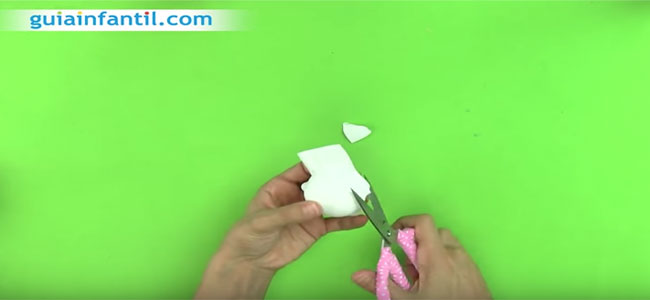 Manualidad muñeco de nieve. Paso 3 Manualidad muñeco de nieve. Paso 3