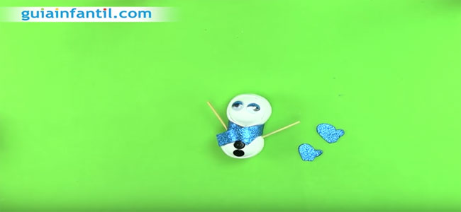 Manualidad muñeco de nieve. Paso 7 Manualidad muñeco de nieve. Paso 7