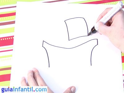 Dibujo de un navío. Paso 1. Dibujo de un navío. Paso 1.