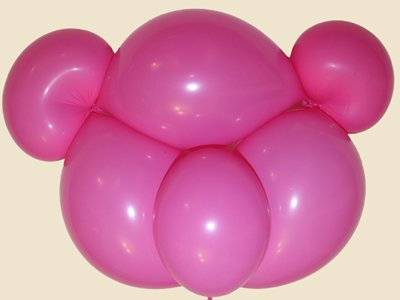 Oso con globos. Paso 4. Oso con globos. Paso 4.