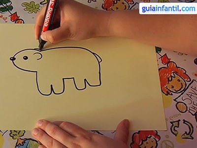 Dibujar un oso. Paso 3. Dibujar un oso. Paso 3.