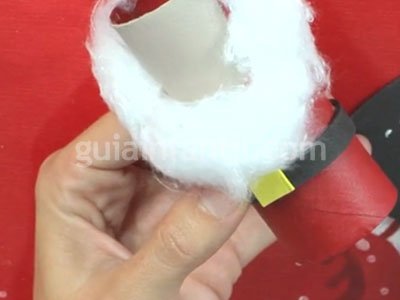 Papa Noel de cartón. Paso 4 Papa Noel de cartón. Paso 4