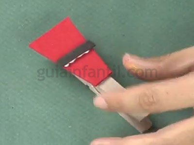 Papá Noel con pinzas. Paso 3 Papá Noel con pinzas. Paso 3