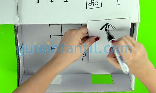 Cómo hacer un parking de juguete. Paso 4