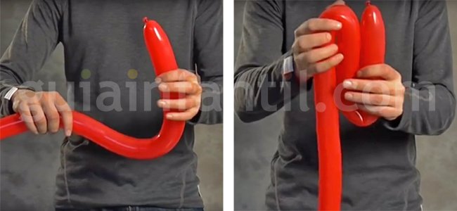 Paso 2 espada de caballero Globoflexia espada de caballero