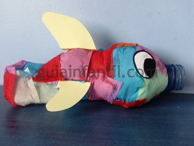 Manualidad pez botella. Paso 4. Manualidad pez botella. Paso 4.