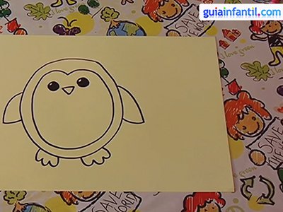 Dibujar un pingüino. Paso 3. Dibujar un pingüino. Paso 3.
