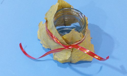 Candelabro de otoño. Paso 3