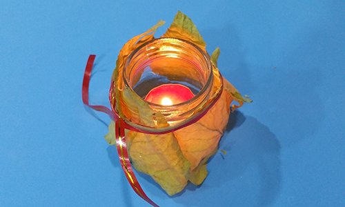 Candelabro de otoño. Paso 4
