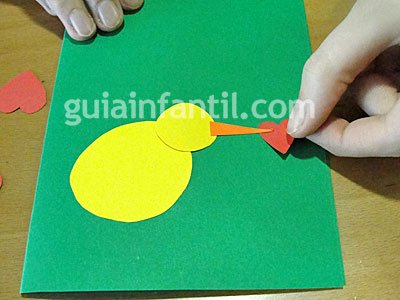 tarjeta de pollito Manualidades para niños