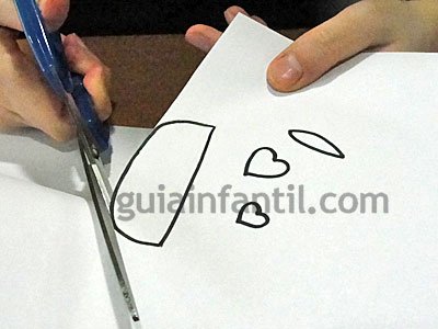 tarjeta de corazones Manualidades para niños