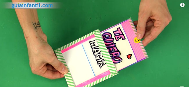 Tarjeta mágica para mamá. Paso 5