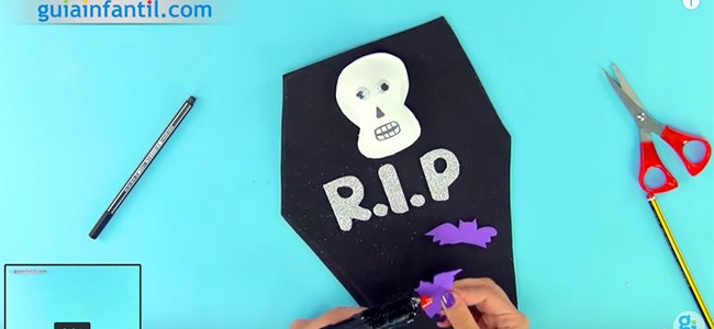 Tumba de Halloween. Paso 5