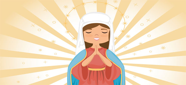 De cuán graciosa y apacible era la belleza de la Virgen. poema de navidad para niños