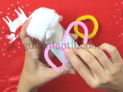 Ángel de Navidad de cartón. Paso 5