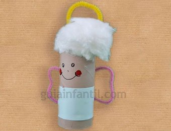 Ángel de Navidad de cartón