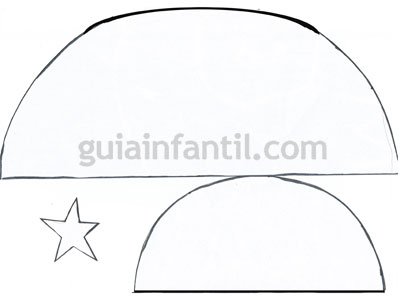 Árbol de Navidad de cartón. Paso 1 Árbol de Navidad de cartón. Paso 1