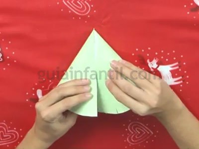Árbol de Navidad de cartón. Paso 4 Árbol de Navidad de cartón. Paso 4