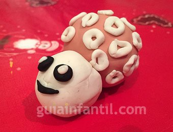 Oveja de plastilina de Navidad