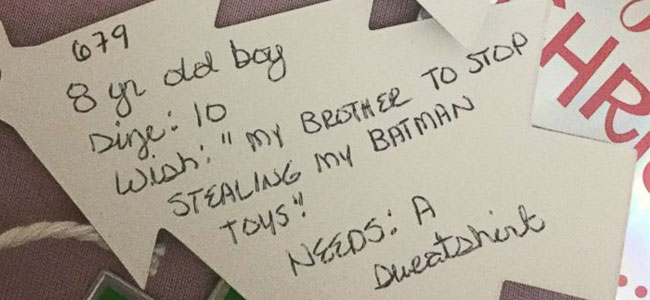 Deseos navideños de los niños Los deseos navideños de los niños