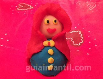 Virgen María de plastilina de Navidad