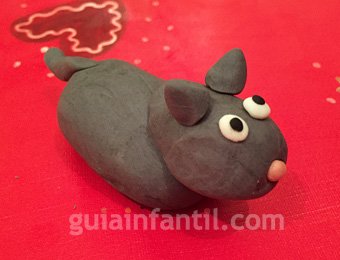 Mula de plastilina de Navidad