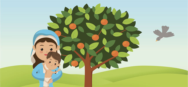 El niño Jesús y el naranjal. Poema de Navidad para niños El niño Jesús y el naranjal. Poema de Navidad para niños