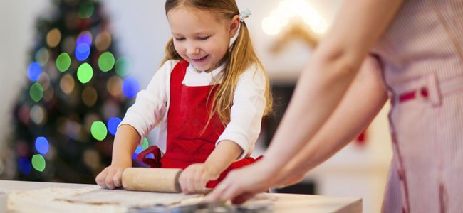 Polvorones para niños alérgicos NIña hace polvorone