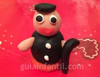 Pastor de plastilina de Navidad