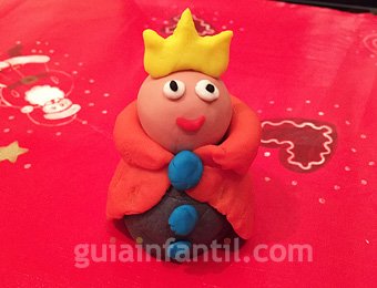 Rey Mago de plastilina de Navidad