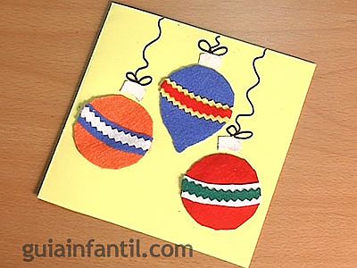 Tarjeta de bolas de Navidad 6 Tarjeta de bolas de Navidad 6