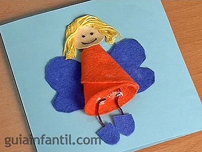 Postal de ángel de Navidad 6 Postal de ángel de Navidad 6